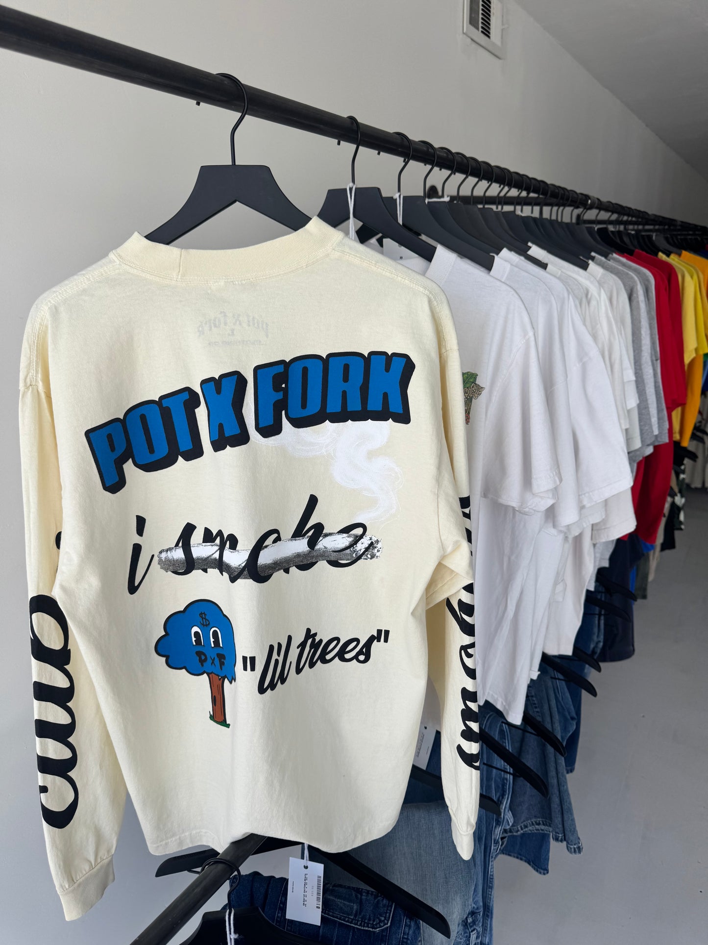"SMOKER CLUB" Lil Trees Long Sleeve T-Shirt